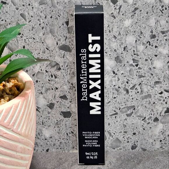 BareMinerals MAXIMIST Phyto-Fiber Volumizing Mascara NEW MSRP $22 FULL SIZE - Picture 1 of 5